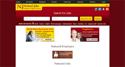 Desktop Screenshot of njschooljobs.com