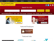 Tablet Screenshot of njschooljobs.com